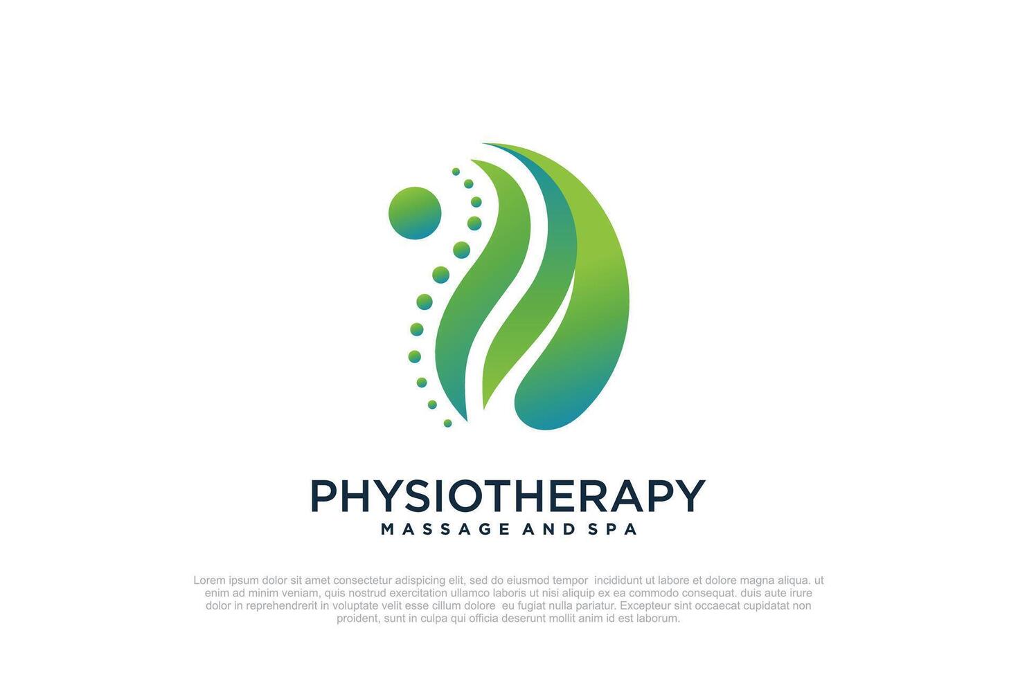 Massage logo design templates creative concept Premium vector
