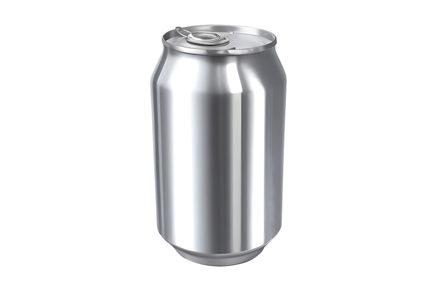 500 ml aluminum soda can isolated on a transparent background. png
