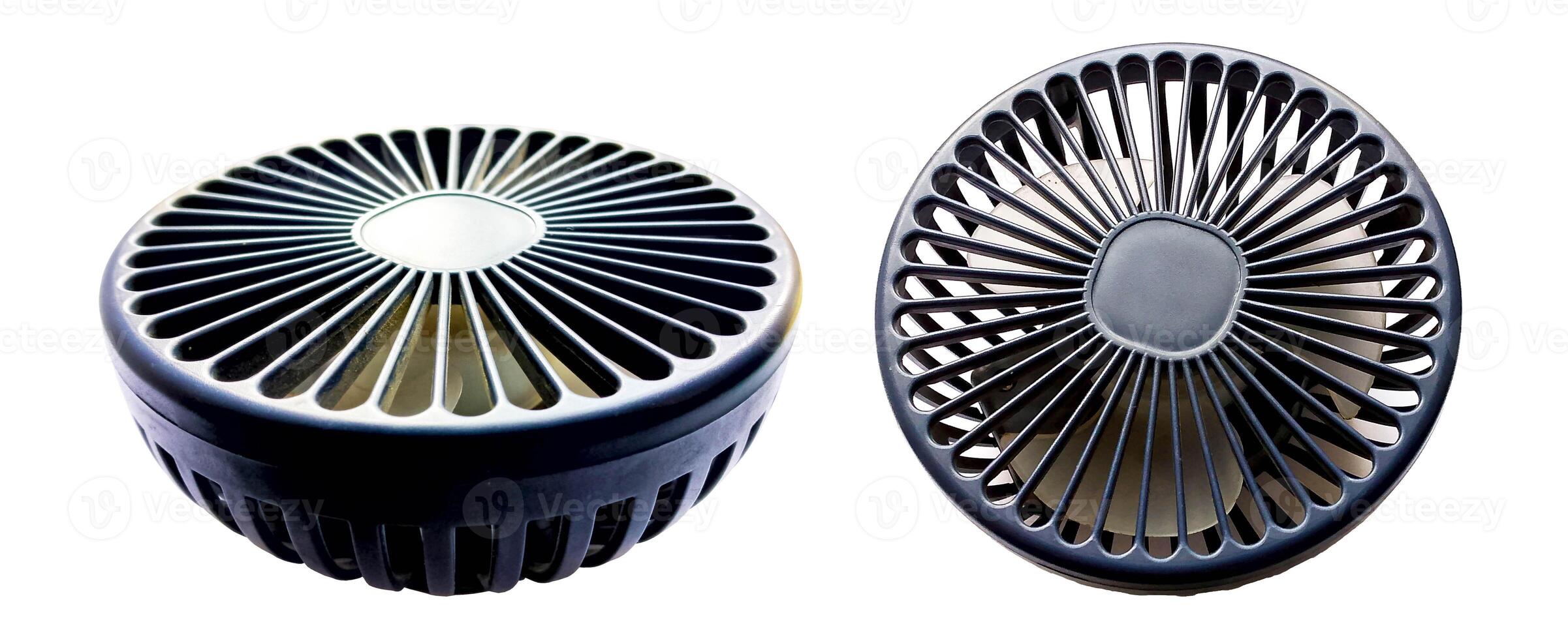 Portable Fan isolated on white background - propeller on white background photo
