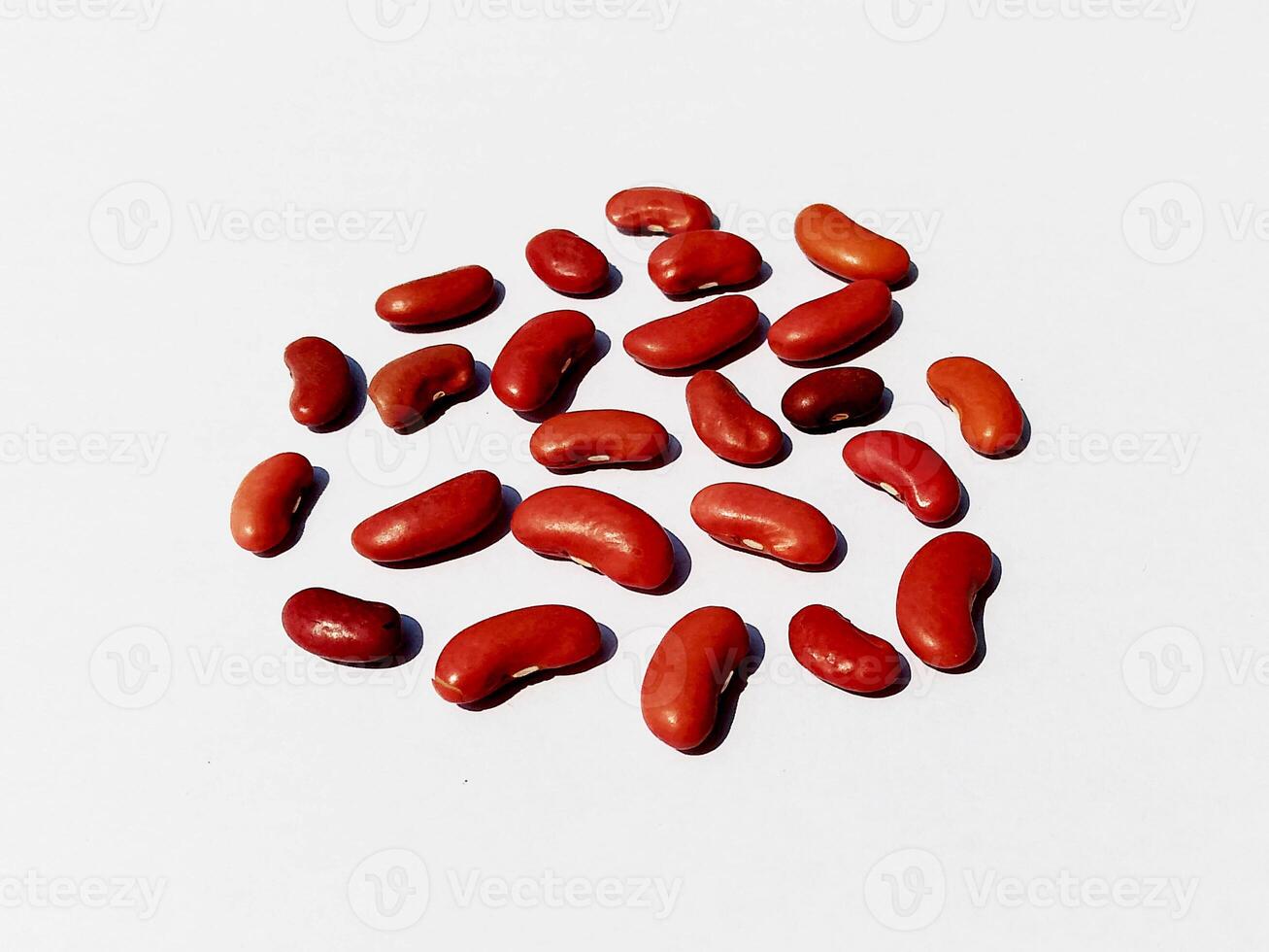Red Beans - Kidney Beans isolated on white background photo