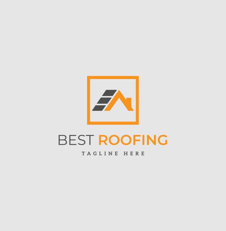 Roofing Logo and icon design vector