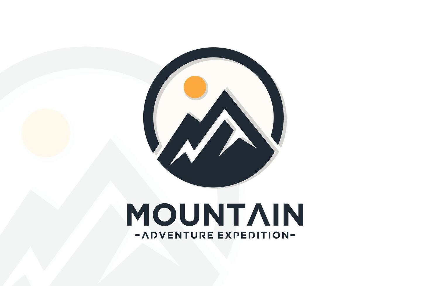 Adventure mountain logo design creative concept Premium Part 2 vector