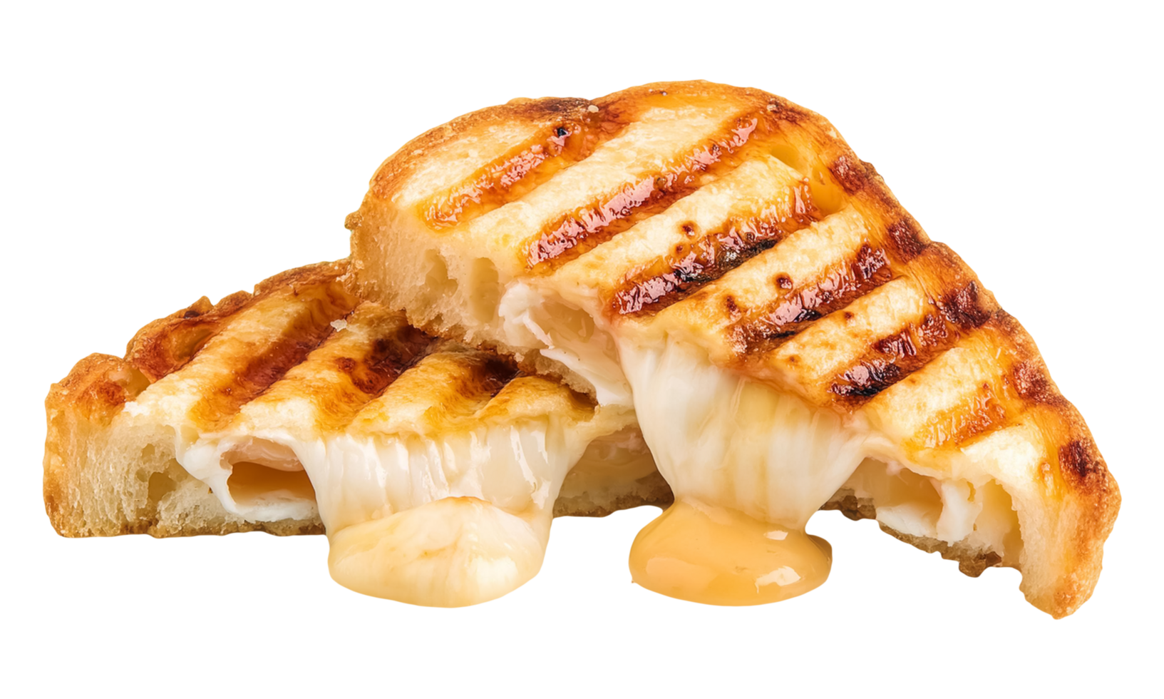 Grilled cheese Sandwich isolated in a transparent background png