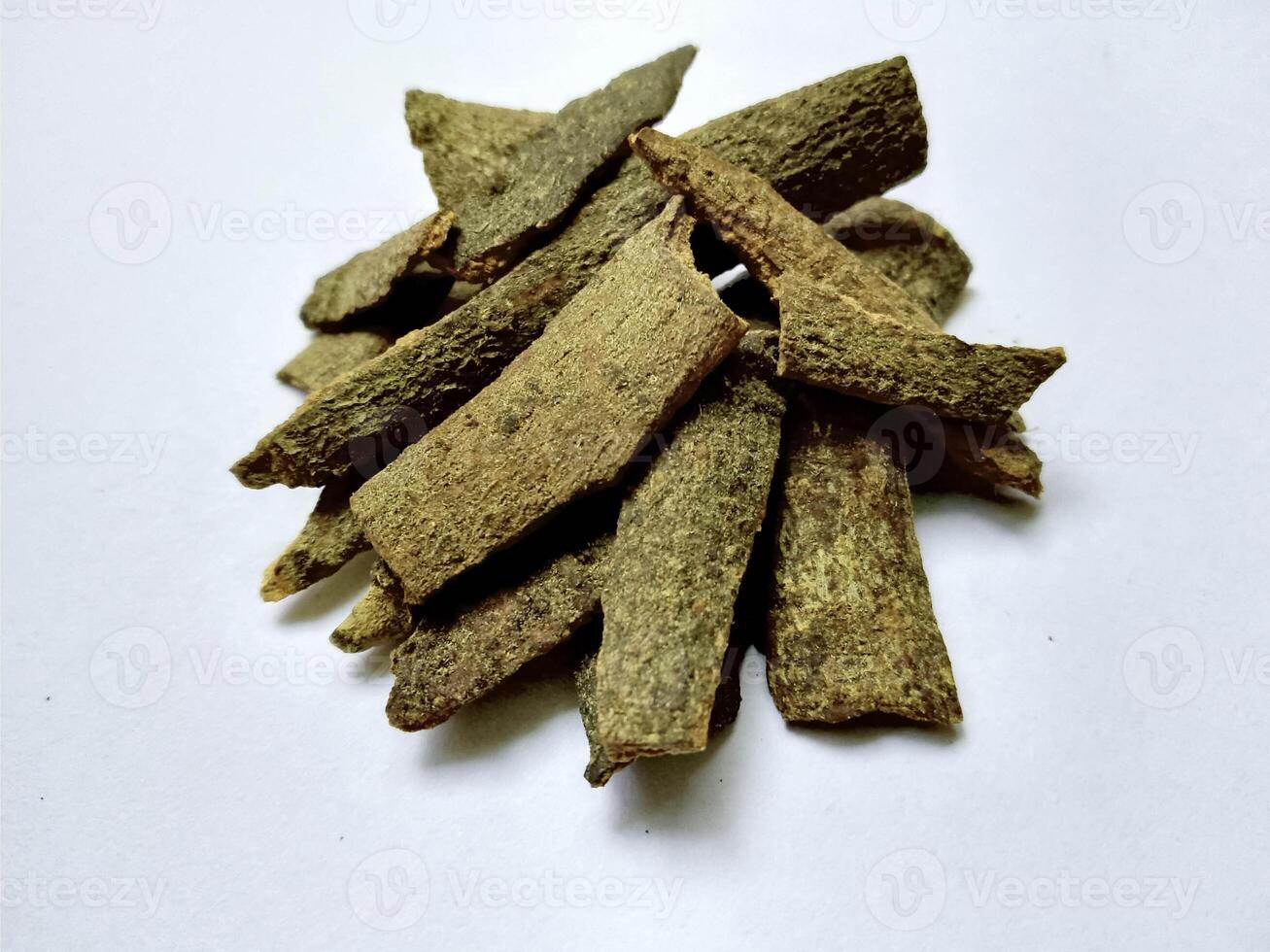 Cinnamon - Dar Cheeni isolated on white background photo