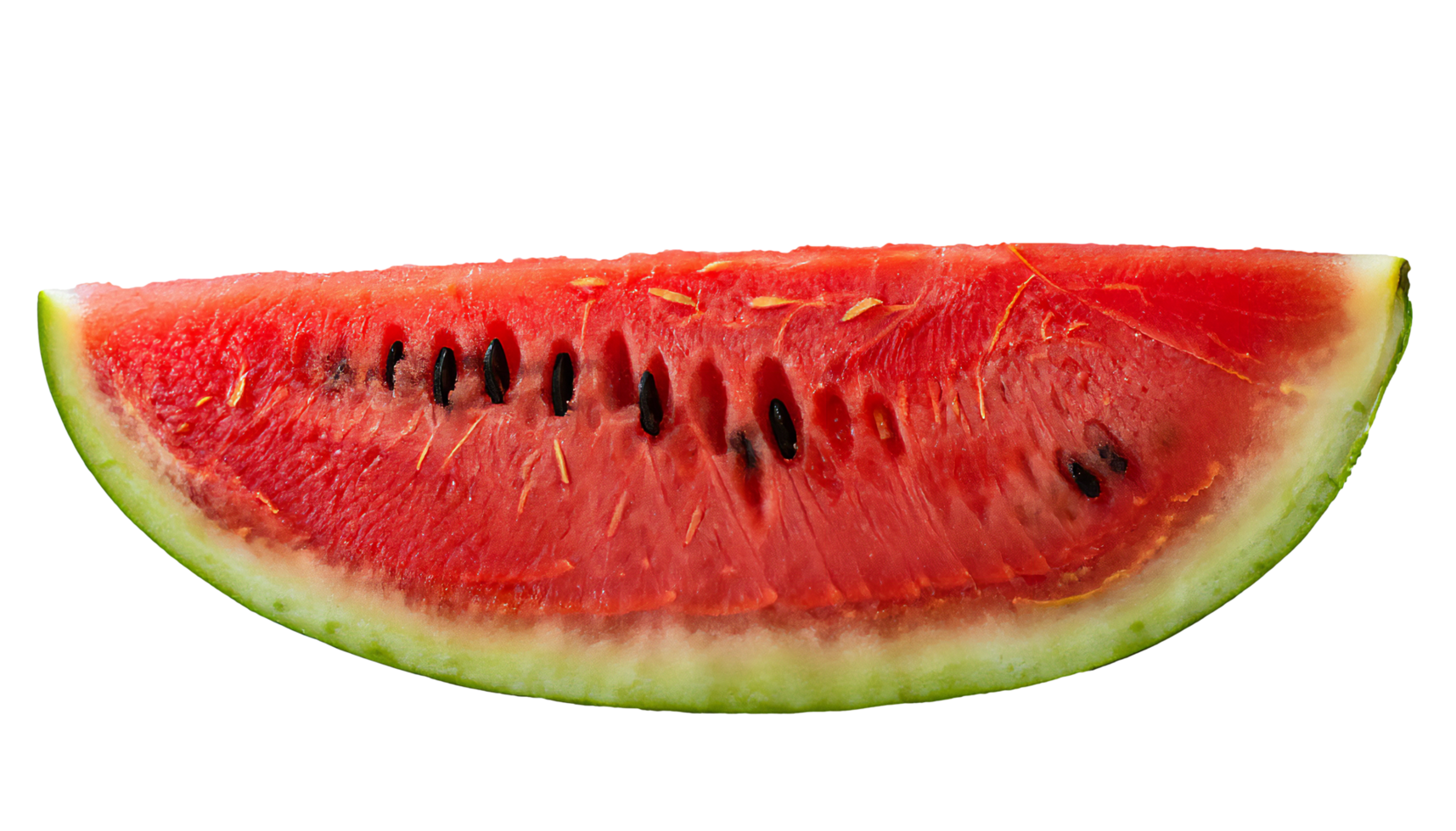 Sliced Watermelon is isolated on a transparent background. png