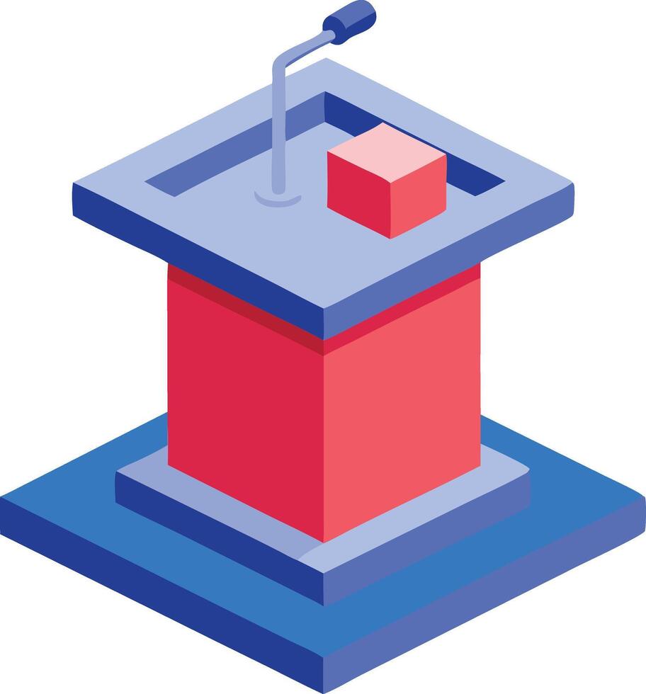 A voting ballot box with a check mark symbolizing elections and democracy vector