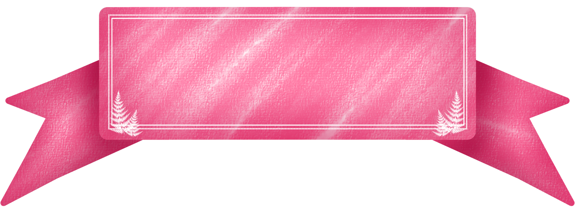 pink label for adding text or topic with pine tree png