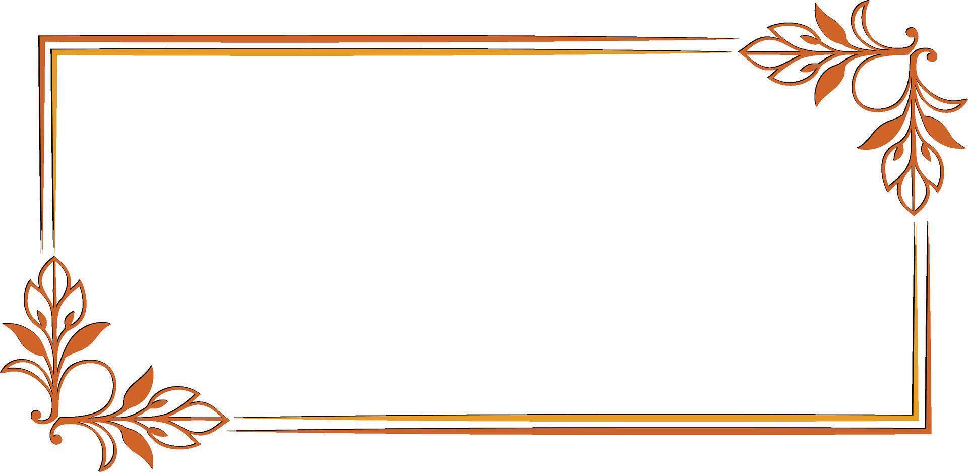 Festive Flower Border for Seasonal and Holiday Card Designs vector
