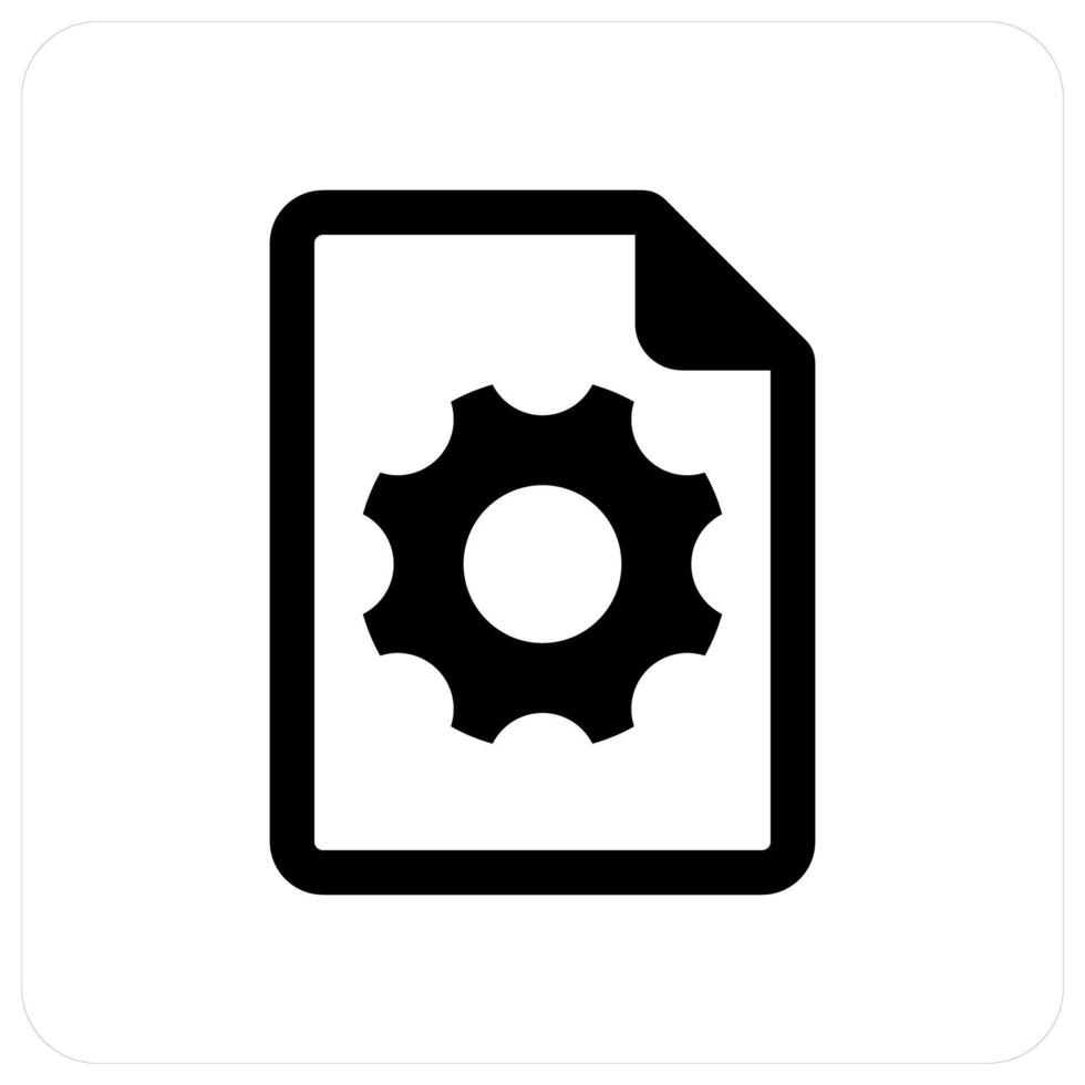 Page Setting and design icon concept vector