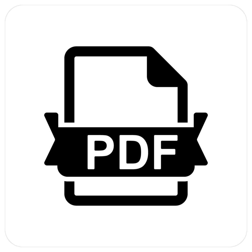 PDF File and file icon concept vector