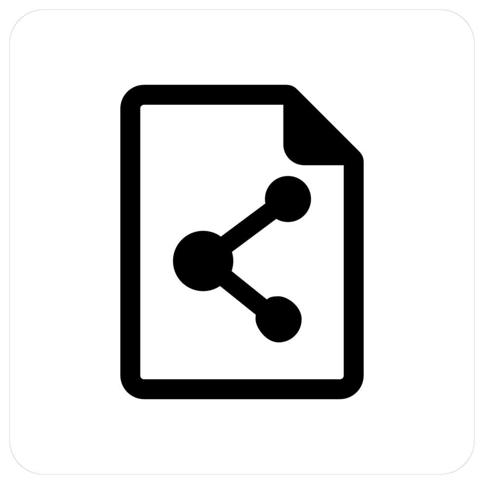 Share Document and offer icon concept vector