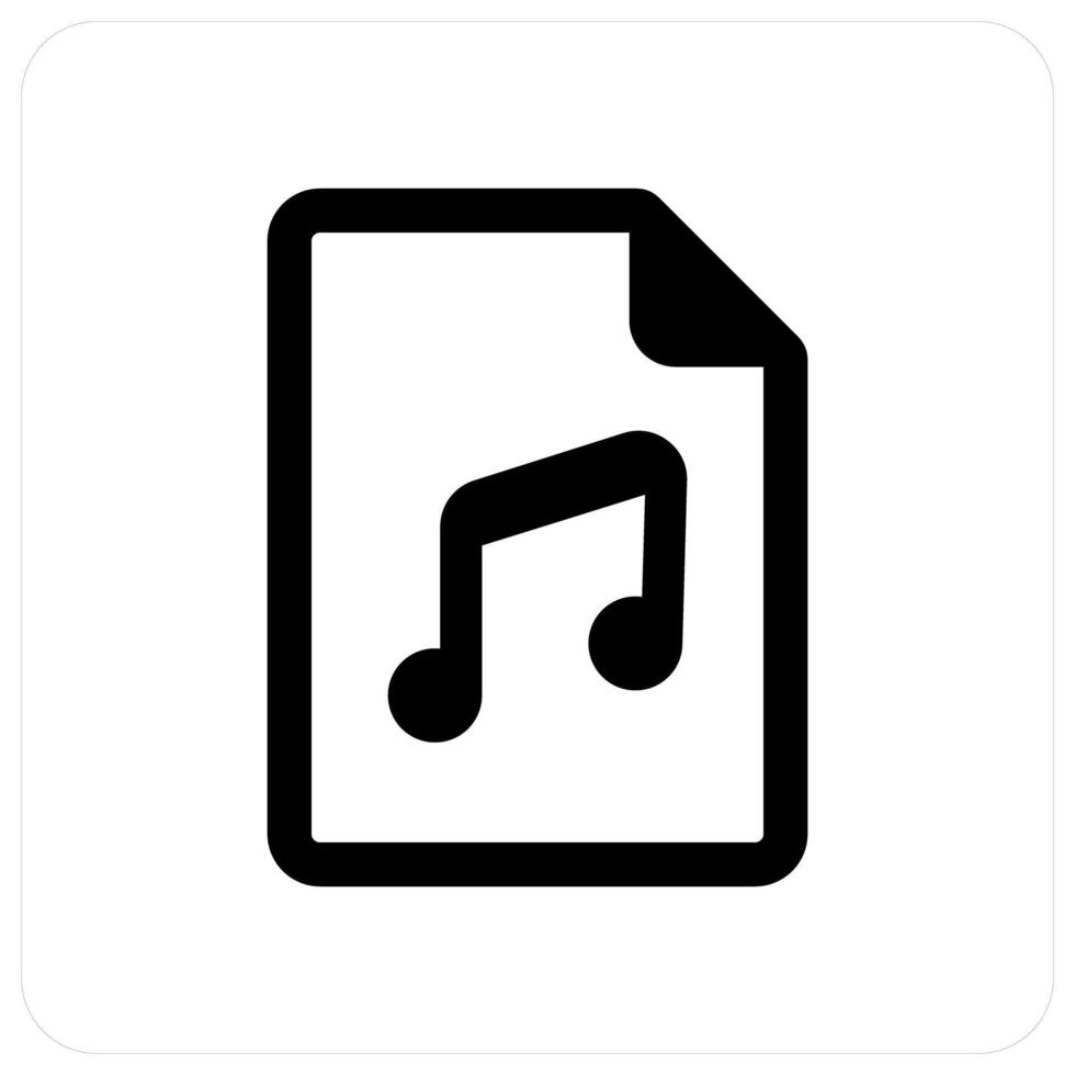 Music File and audio icon concept vector