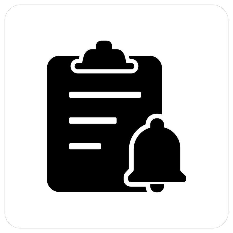 Page Notification and notice icon concept vector