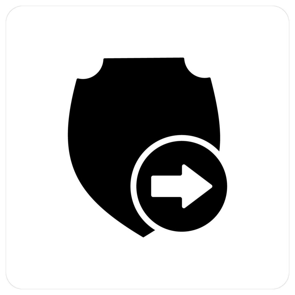 Send Shield and done icon concept vector