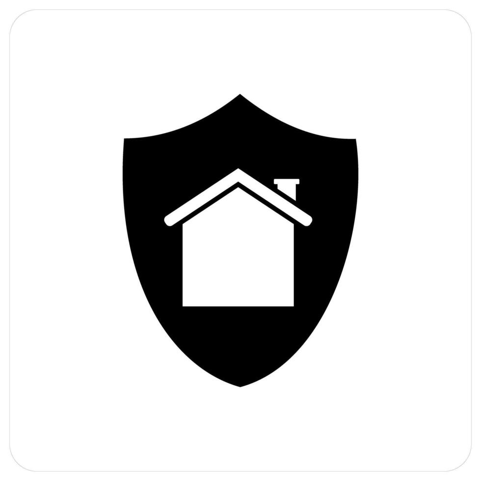Home Security and house icon concept vector