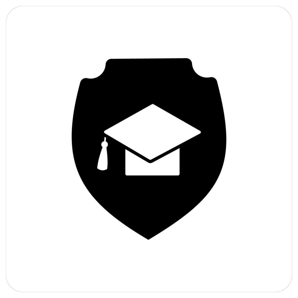 Education Security and safety icon concept vector