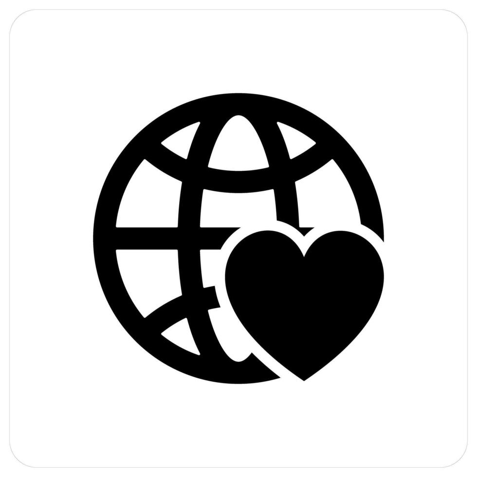 Favorite Global and earth icon concept vector