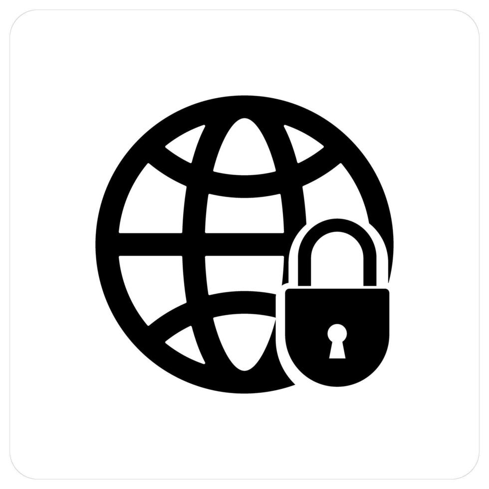 Global Security and protect icon concept vector