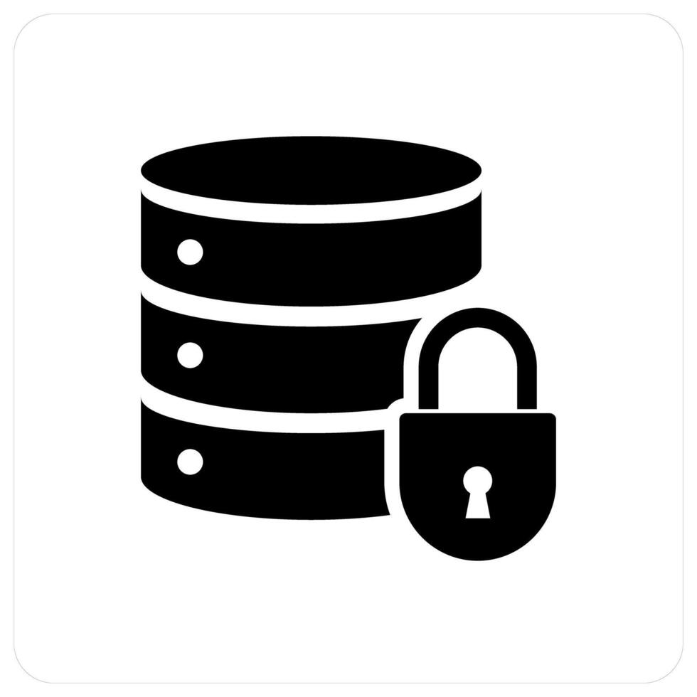 Server Security and secure iocn concept vector