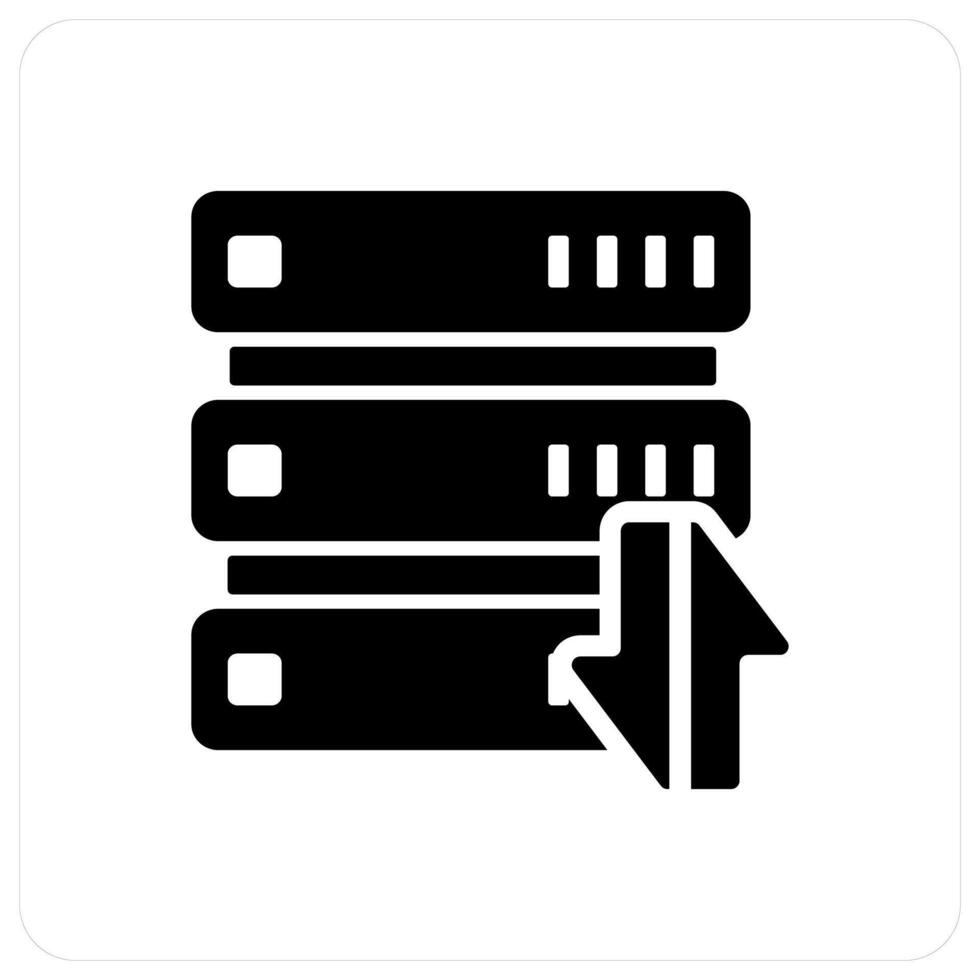 Synchronize Server and sync icon concept vector