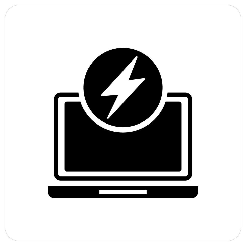 Laptop and destop icon concept vector
