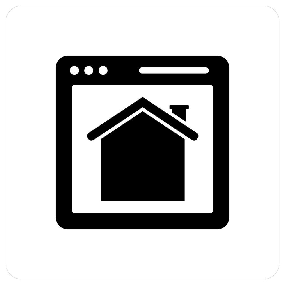 Home Page and home page icon concept vector