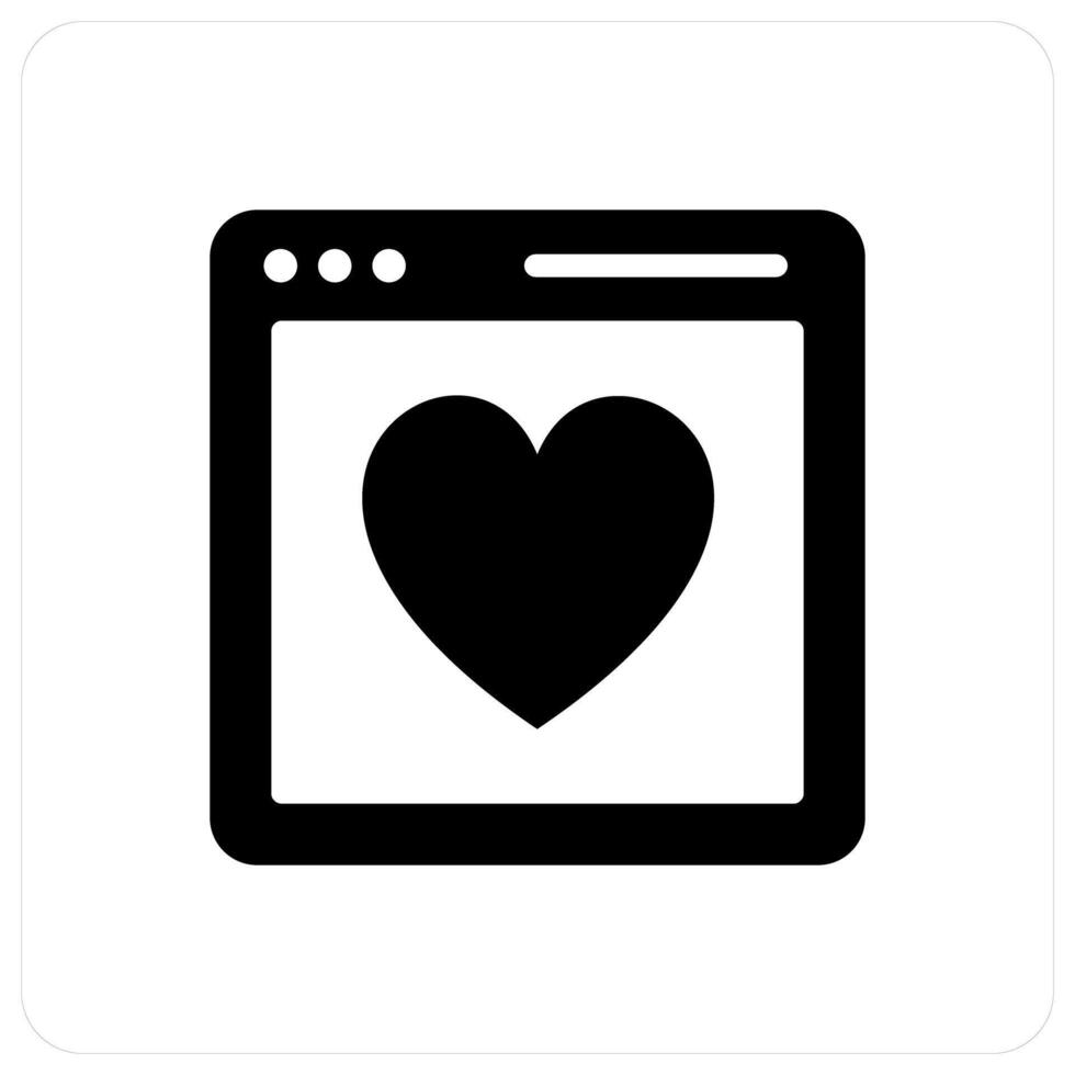 Favorite Webpage and page icon concept vector