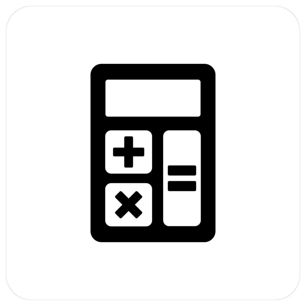 Calculator and calculate icon concept vector