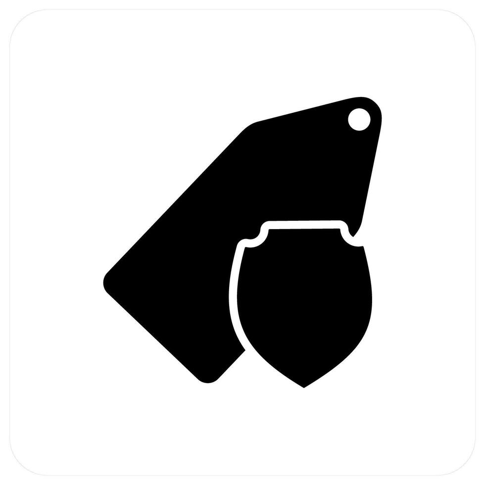 Tag Security and label icon concept vector
