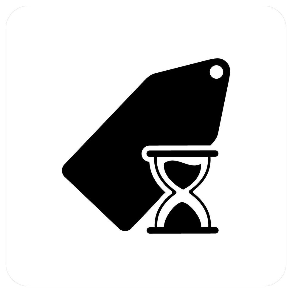 Shopping On Time icon concept vector
