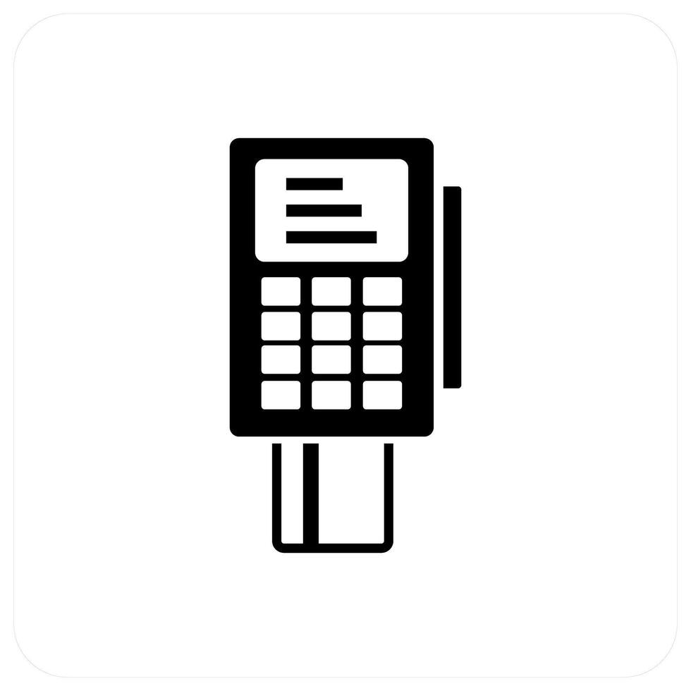Card Swipe Machine icon concept vector