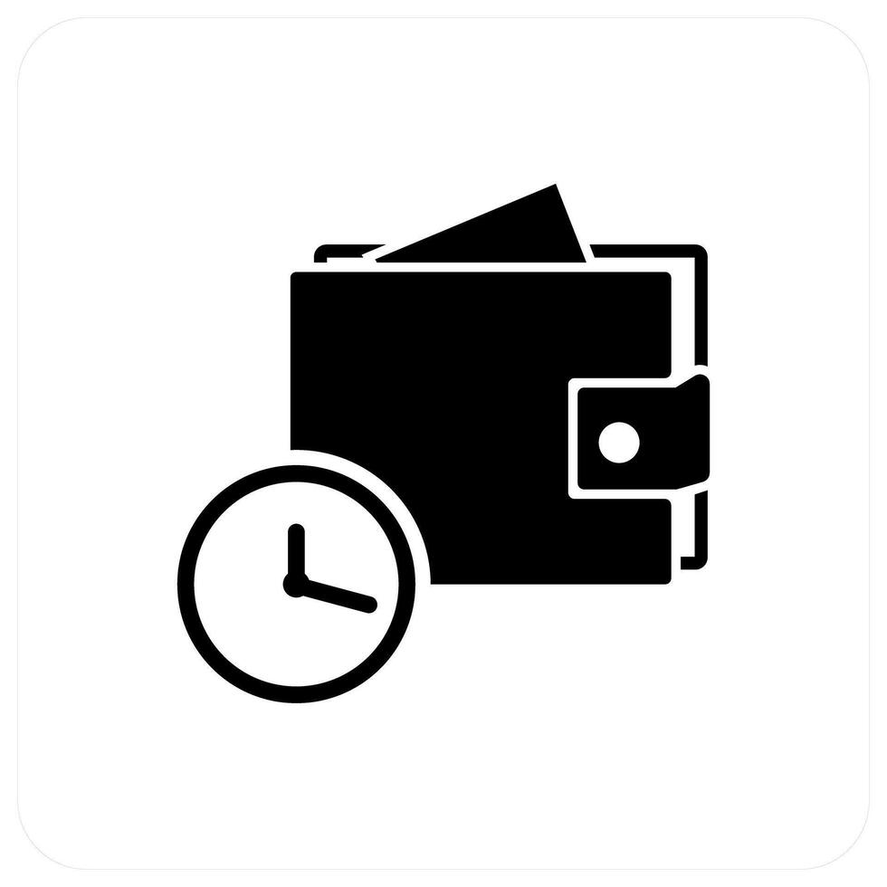 Shopping On Time icon concept vector