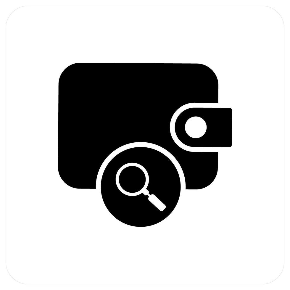 Search Money and send icon concept vector