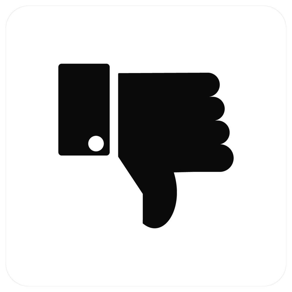 Thumbs Down and down icon concept vector
