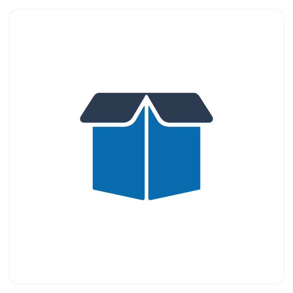 Box and package icon concept vector