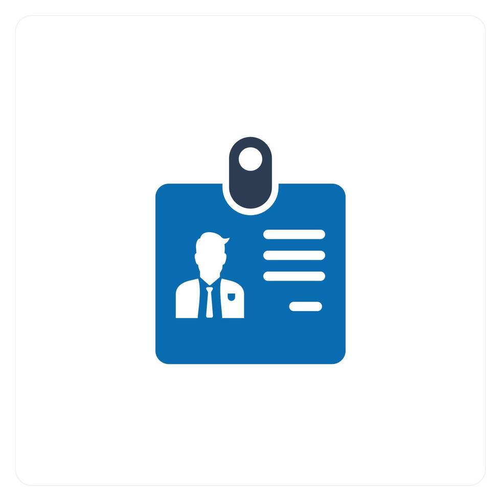 ID Card and proof icon concept vector