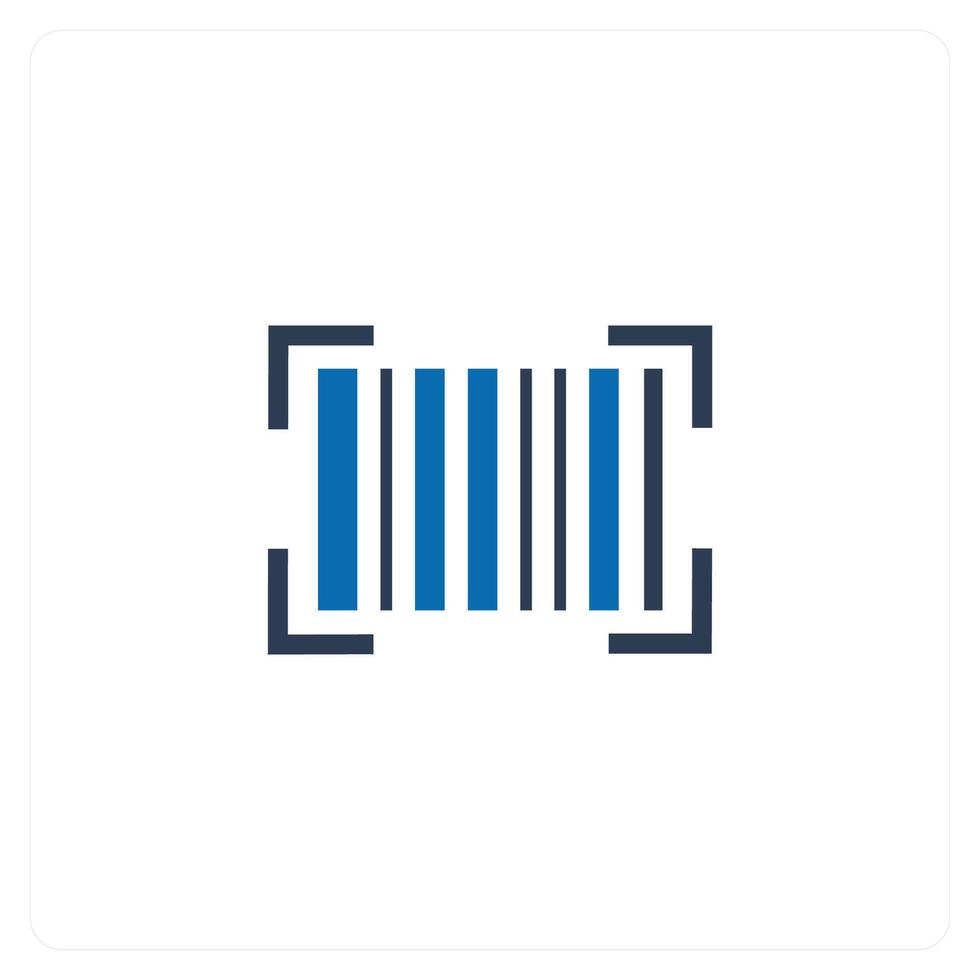 Bar Code and scanner icon concept vector
