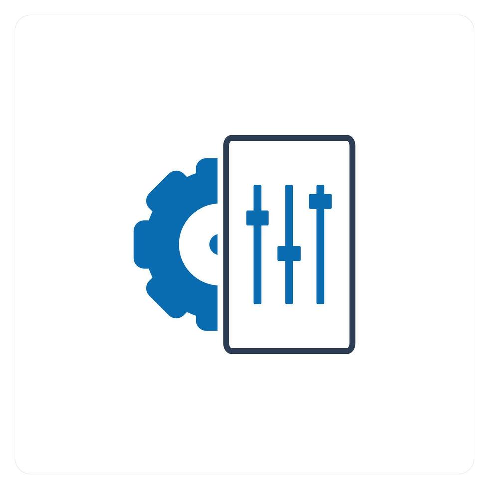 Configuration and gear icon concept vector