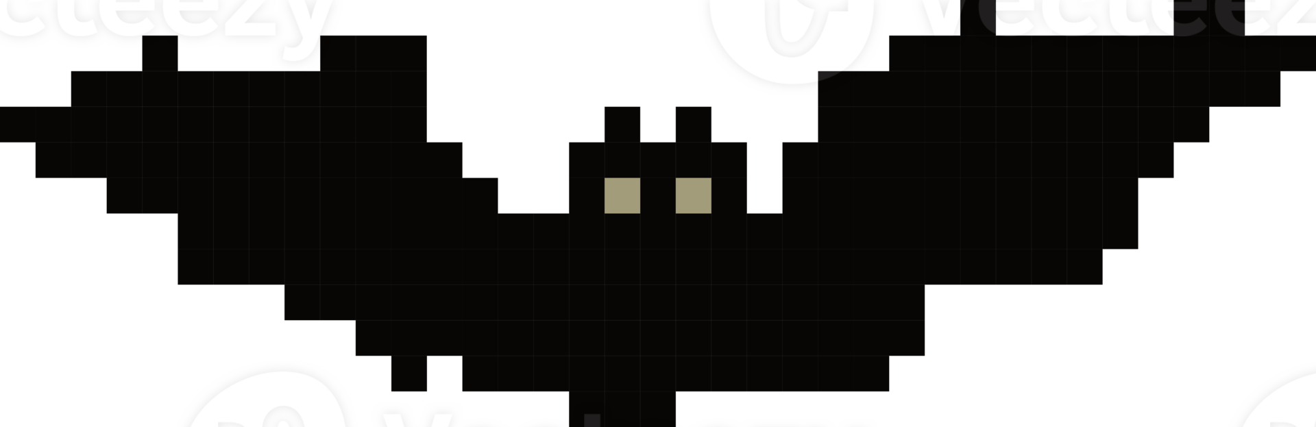 Pixelated Bat Silhouette png