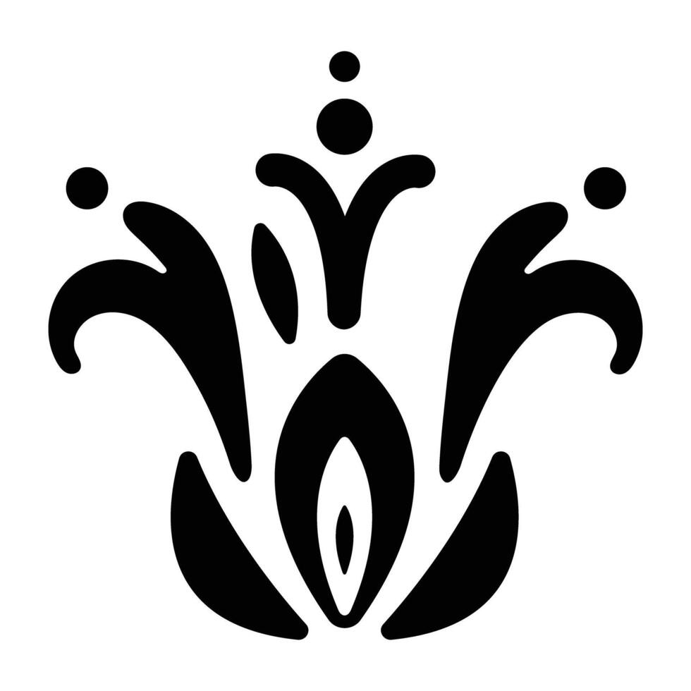 Boutonniere icon designed in solid style vector