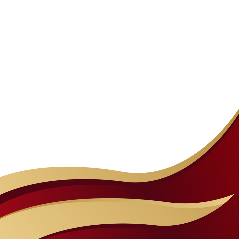 background waves red gold png