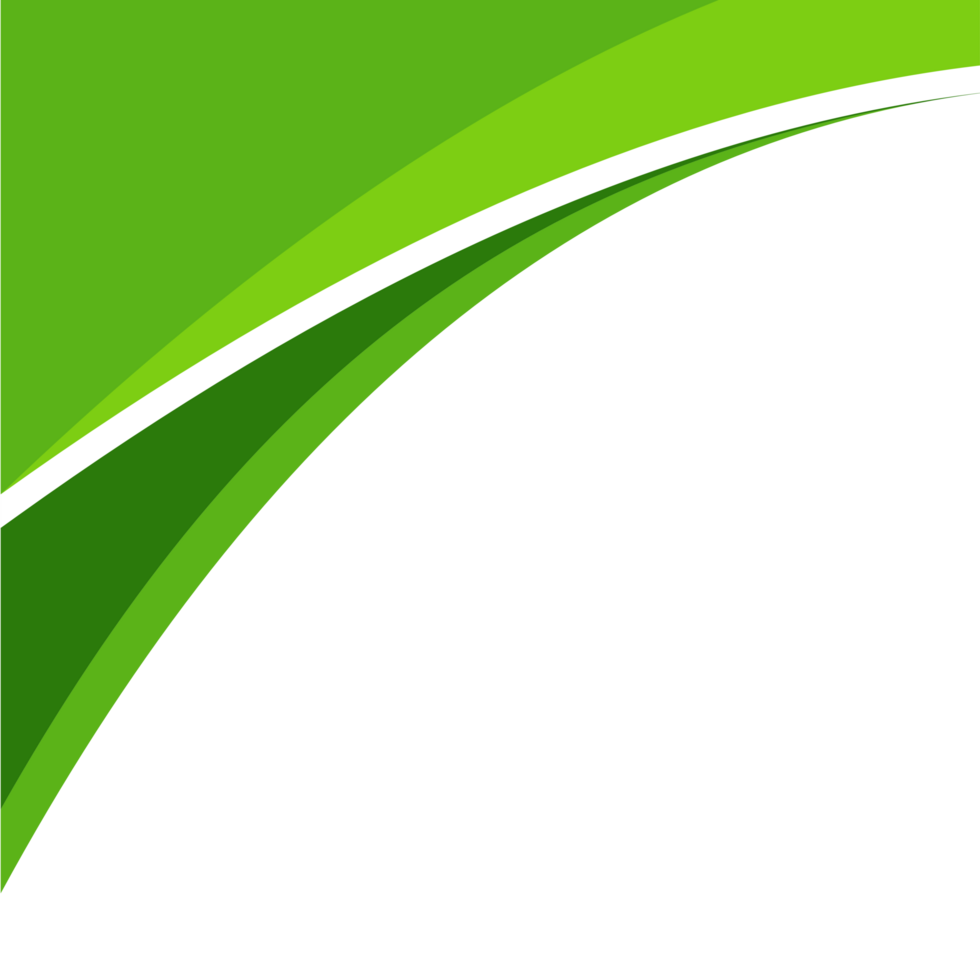 Green wave abstract background design white png