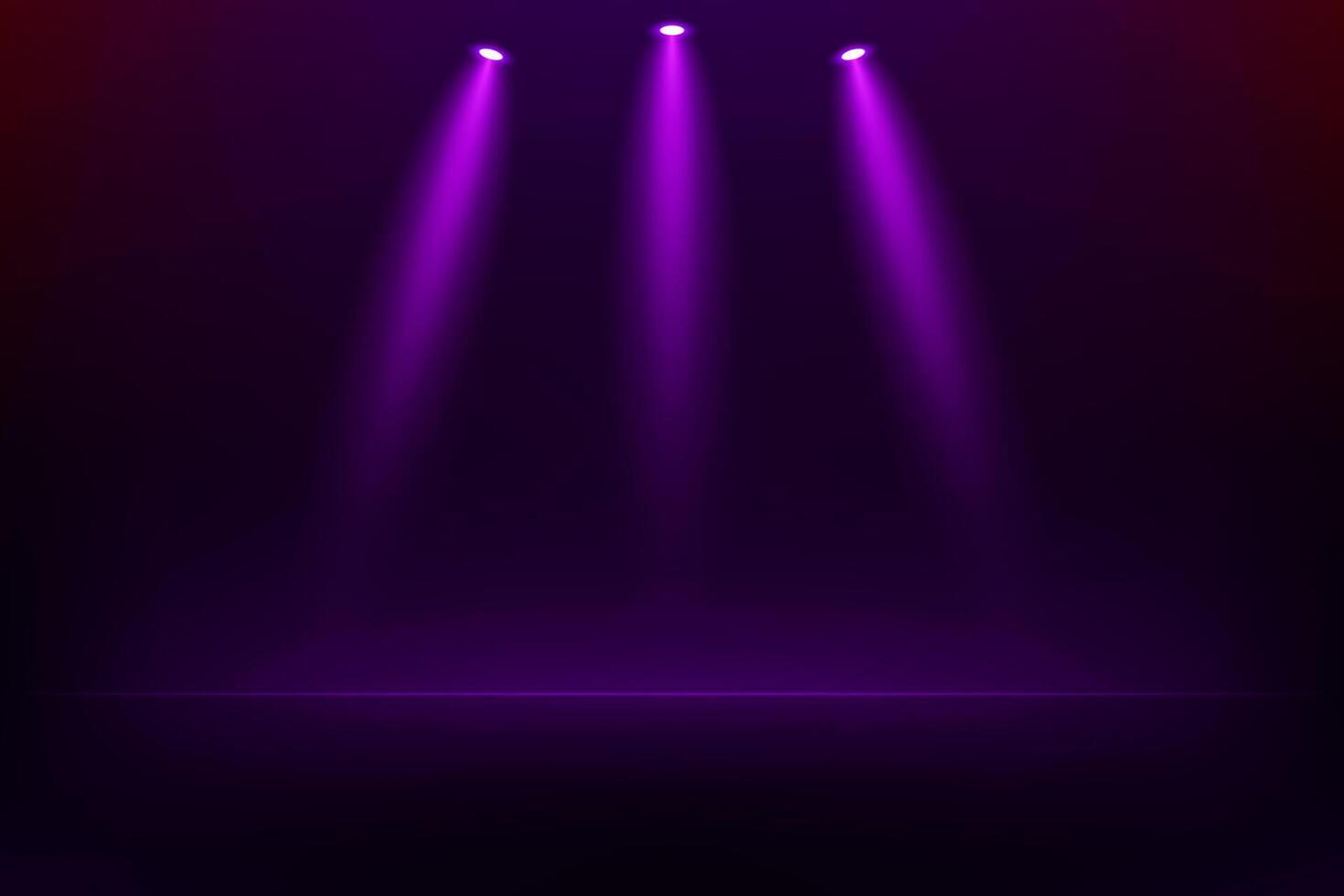Purple Spotlight Background. Dark purple abstract background. Space for selling products on the website. Empty room with spotlight effect. illustration. vector
