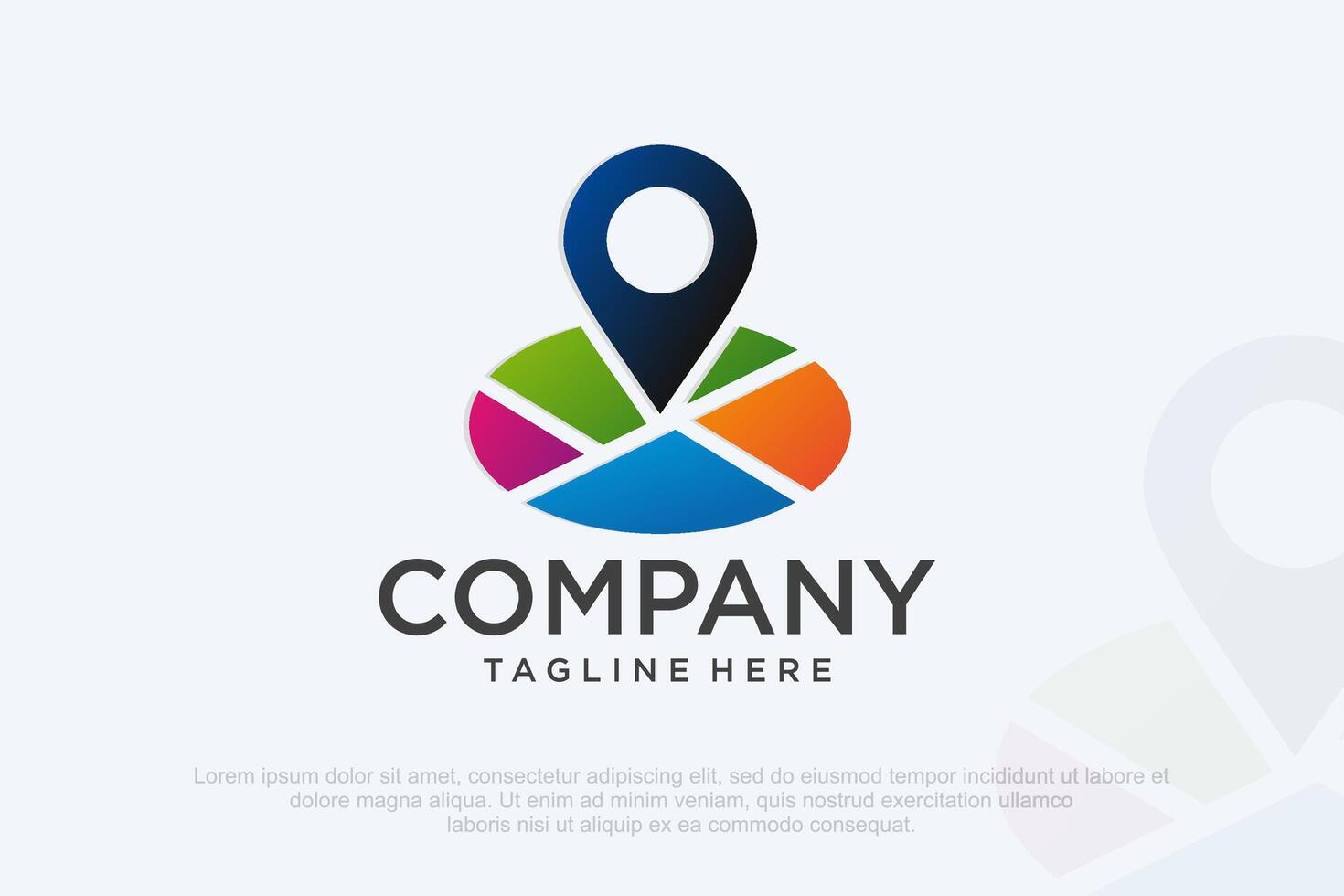 Map pointer icon. GPS location symbol. illustration. vector