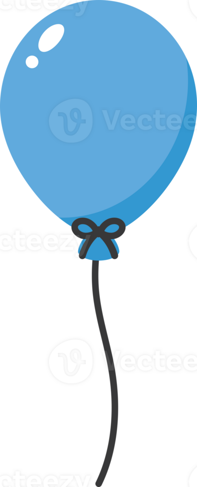 Colorful balloon illustration. Baby and kids party decoration. png