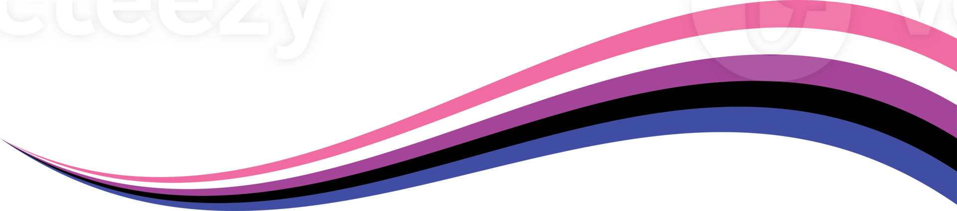 A pink and blue wave logo png