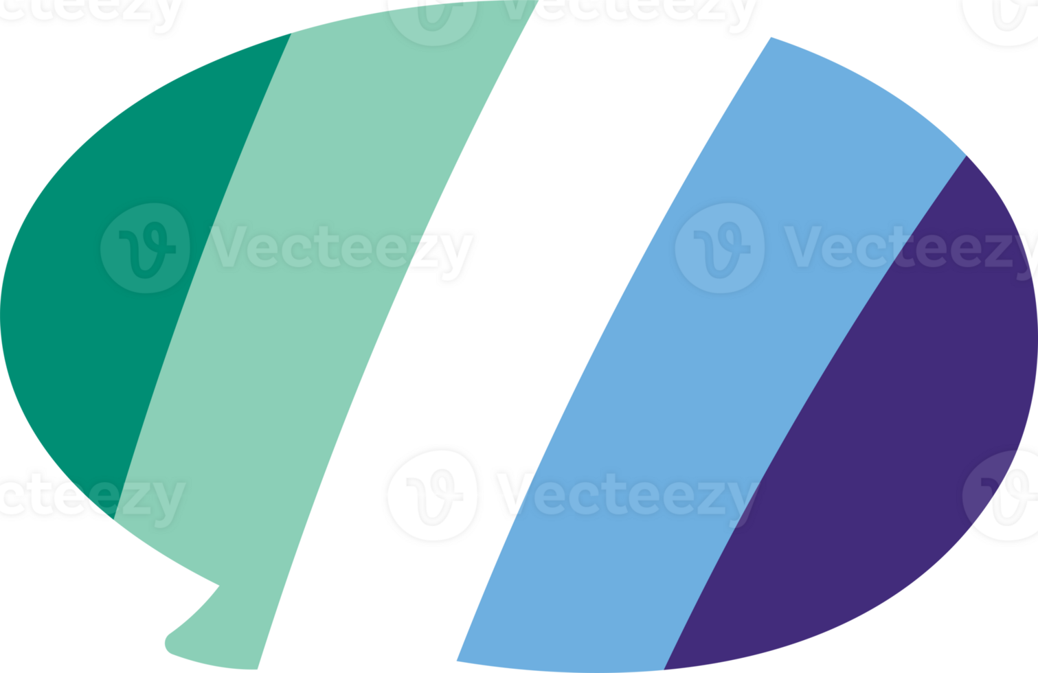 A speech bubble with a rainbow stripe png