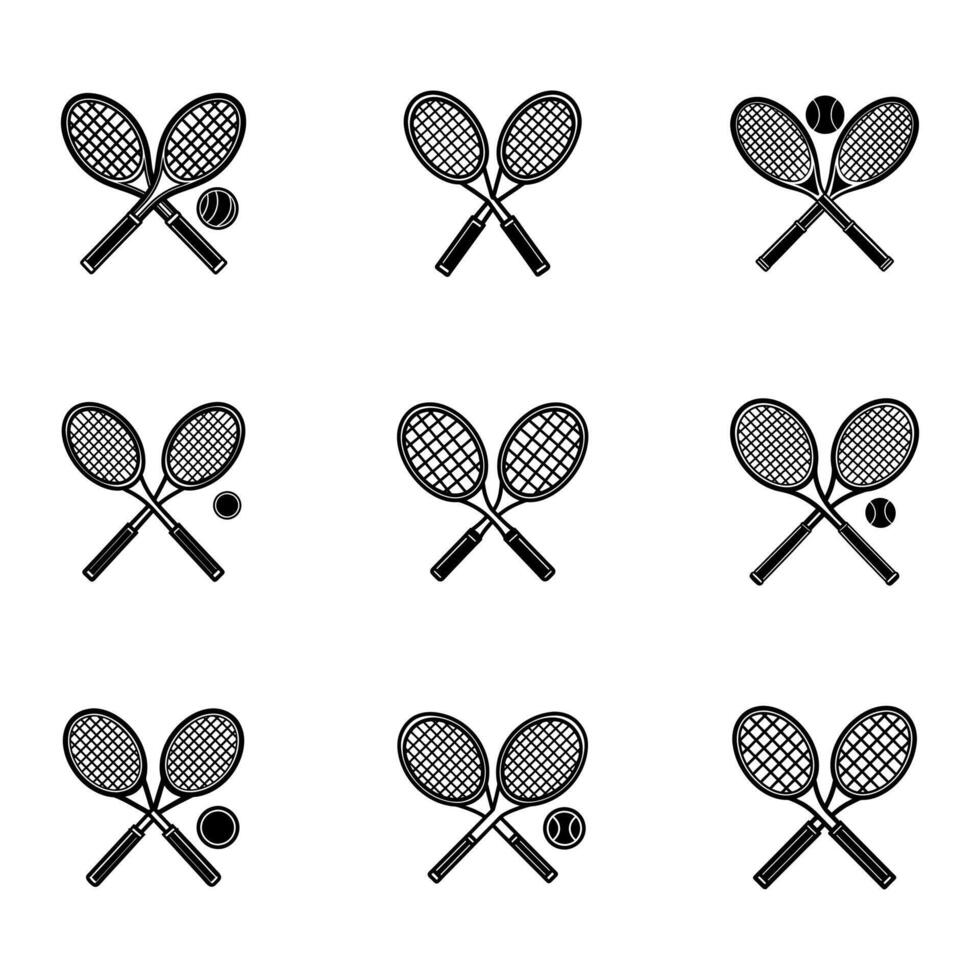 Racket and Ball Icon vector