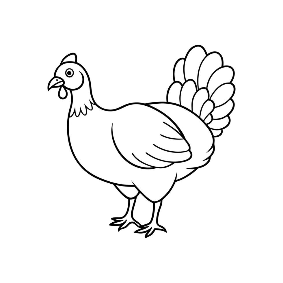 The Turkey Hen Morning Call vector