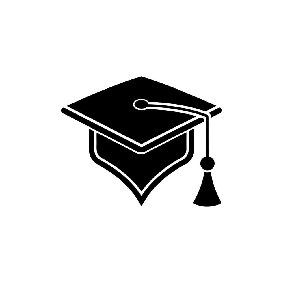 graduation cap illustration vector